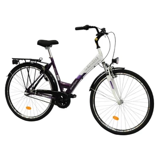 Mestský bicykel DHS Leisure 2856 - model 2012 - fialovo-biela