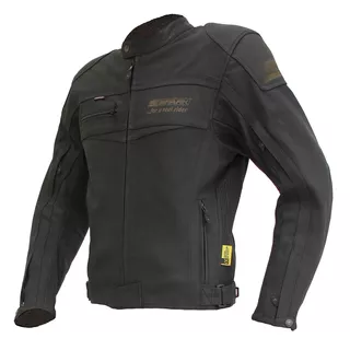 Herren Motorradjacke Spark Mike - mattschwarz