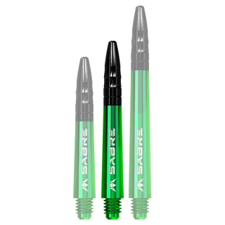 Dart Shafts Mission Sabre Green Tweenie – 3-Pack