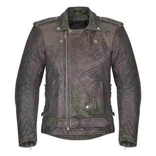 W-TEC NF-1127 Herren Leder-Motorradjacke - braun - braun