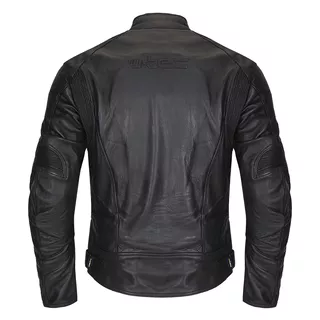 Men’s Leather Moto Jacket W-TEC Mardok - Black