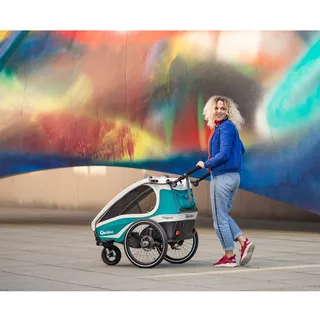 Vozík za kolo Qeridoo KidGoo 1 - Anthracite Grey