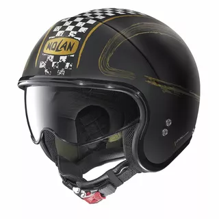 Moto prilba Nolan N21 Getaway - Flat Black-Gold