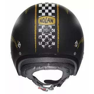 Motorcycle Helmet Nolan N21 Getaway - Flat Black-Gold