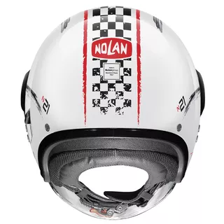 Nolan N21 Visor Getaway Motorradhelm - Metal White-Red, XS (53-54)