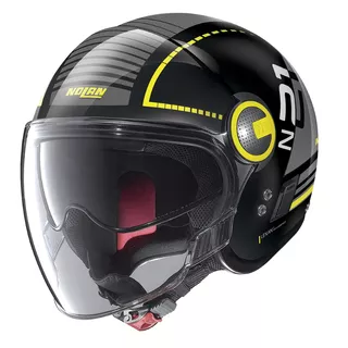 Nolan N21 Visor Runabout Motorradhelm - Metal Black-Yellow