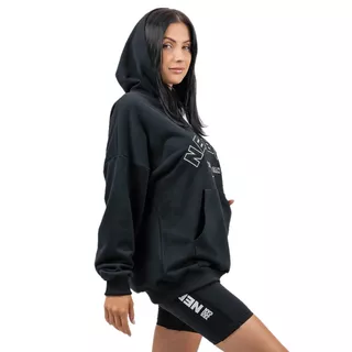 Oversized Hoodie Nebbia GYM RAT 256 - Black