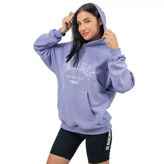 Oversized Hoodie Nebbia GYM RAT 256 - Light Purple