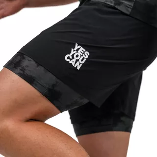 Men’s 2-in-1 Compression Shorts Nebbia PERFORMANCE 335 - Black