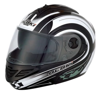 NENKI NK-822 Motorcycle Helmet - Black-White