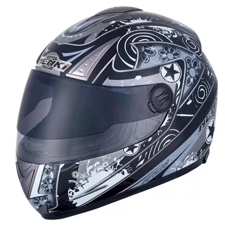 Moto helma NENKI NK-828 - šedá