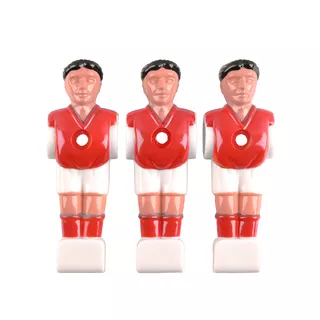 Spare Plastic Player for a Table Soccer Spartan Paili (bar diam. 13 mm) - Red