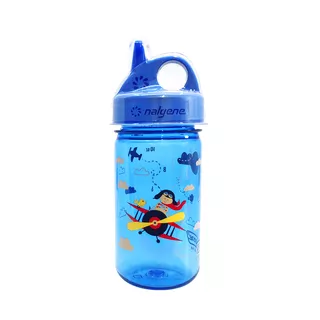 Dětská láhev NALGENE Grip'n Gulp 350 ml 2023 - Blue Biplane