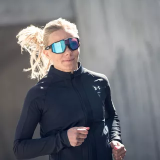 Sportsonnenbrille Bliz Fusion Nordic Light 2021 - Matt Schwarz