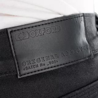 Pánske moto nohavice Oxford Original Approved Jeans CE Slim Fit čierna