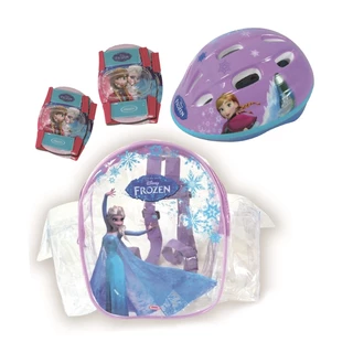 Gyermek testvédő szett és sisak Frozen táskával