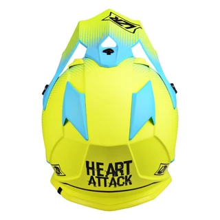 Motokrosová přilba Lazer OR1 - Heart Attack (Yellow Fluo-Blue-Matt)