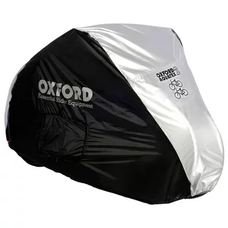 Double Bicycle Cover Oxford Aquatex (Black/Silver)