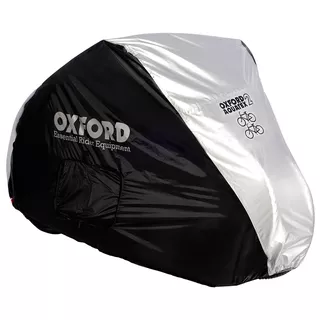 Double Bicycle Cover Oxford Aquatex (Black/Silver)