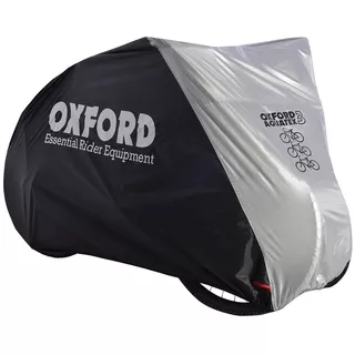 Triple Bicycle Cover Oxford Aquatex (Black/Silver)