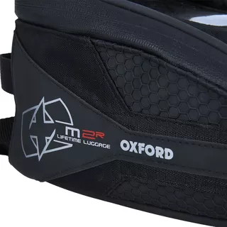 Motorcycle Tank Bag Oxford M2R 2 L Black w/ Magnetic Base