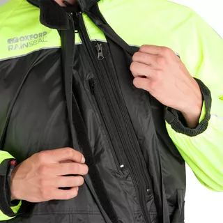 Pláštenka Oxford Rain Seal čierna/žltá fluo