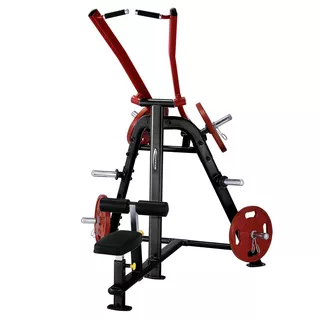 Lat Pull down hátlehúzó Steelflex PlateLoad Line PLLA - fekete-piros