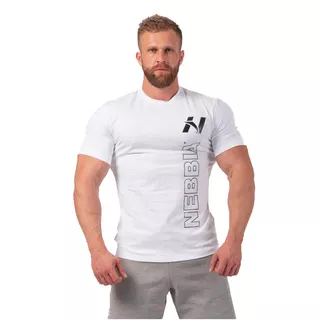 Men’s T-Shirt Nebbia Vertical Logo 293 - White