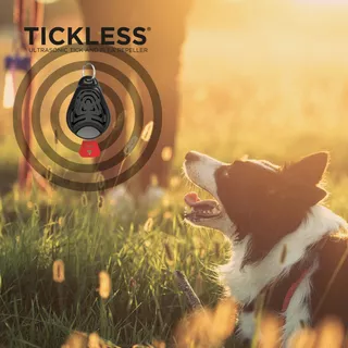 Ultrazvukový repelent proti blechám a klíšťatům Tickless Pet pro zvířata - Black