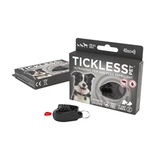 Ultrazvukový repelent proti blechám a klíšťatům Tickless Pet pro zvířata - Black