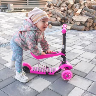 3-in-1 Scooter WORKER Nimbo - Pink