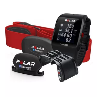 Sporttester POLAR V800 HR COMBO - červená - černá