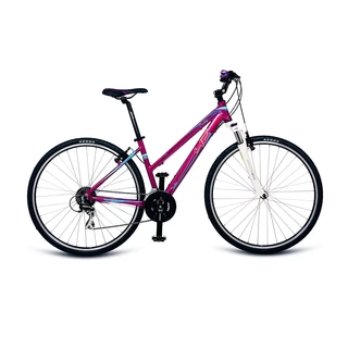 Women’s Cross Bike 4EVER Prestige 28” – 2017 - Anthracite-Purple - Burgundy