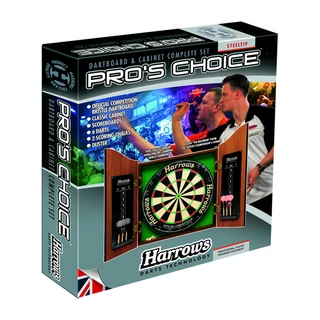 Sisalový terč se skříňkou Harrows Pro's Choice Complete Set