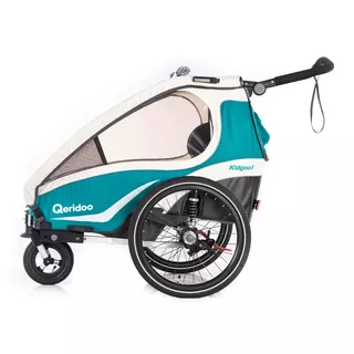 Multifunctional Bicycle Trailer Qeridoo KidGoo 1 2019 - Aquamarine - Aquamarine