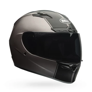 Moto Helmet BELL Qualifier DLX - Solid Black - Rally Matte Titanium