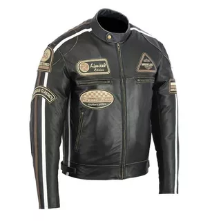 BOS 2058 Antique Leder Motorradjacke