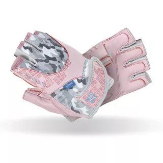 Women fitness gloves Mad Max No Matter - White - Pink