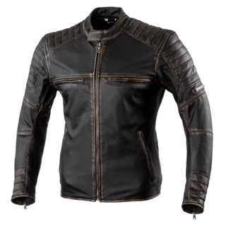 Leather Motorcycle Jacket Rebelhorn Hunter Pro CE - Vintage Black