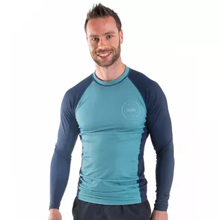 Pánske tričko pre vodné športy Jobe Rashguard s dlhým rukávom - Vintage Teal