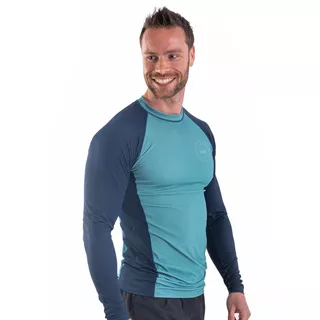 Pánske tričko pre vodné športy Jobe Rashguard s dlhým rukávom - Vintage Teal