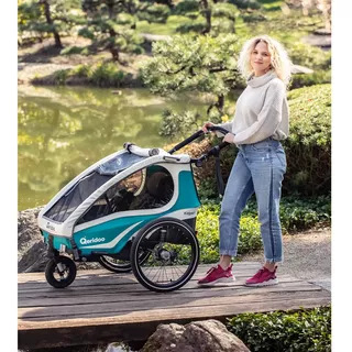 Vozík za kolo Qeridoo KidGoo 1 - Anthracite Grey