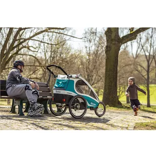 Multifunctional Bicycle Trailer Qeridoo KidGoo 1 2020 - Anthracite Grey