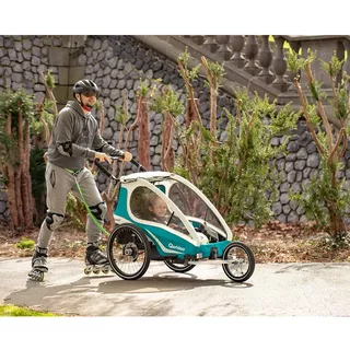 Vozík za kolo Qeridoo KidGoo 1 - Anthracite Grey