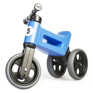 2-in-1 Balance Bike/Tricycle FUNNY WHEELS Rider Sport - Ruby Red - Sky Blue