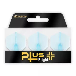 Piórka do lotek Robson Plus Flight Crystal Clear Std. No2 Blue 3 szt.