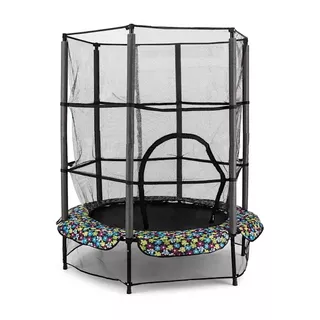 KLARFIT Rocketkid 5, Trampolin, 140 cm Blumenmuster