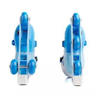 Children’s Inline Skates Laubr TriSkate + Protectors + Helmet - Blue