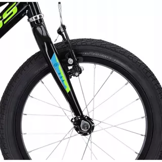 Detský bicykel Kross Racer 3.0 16" Gen 004 - čierna/zelená/modrá