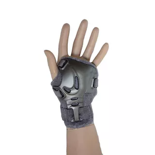 Zestaw ochraniaczy na dłonie, łokcie i kolana Spartan Coolmax - 6 sztuk - Szary